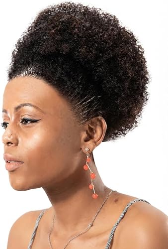Afro Kinky Curly Hair Clip-in Ponytail Extension, Afro Pondo, Black