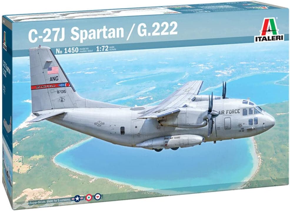 Italeri 1450 Alenia C-27J/G.222 Spartan 1/72 Scale Plastic Model Kit