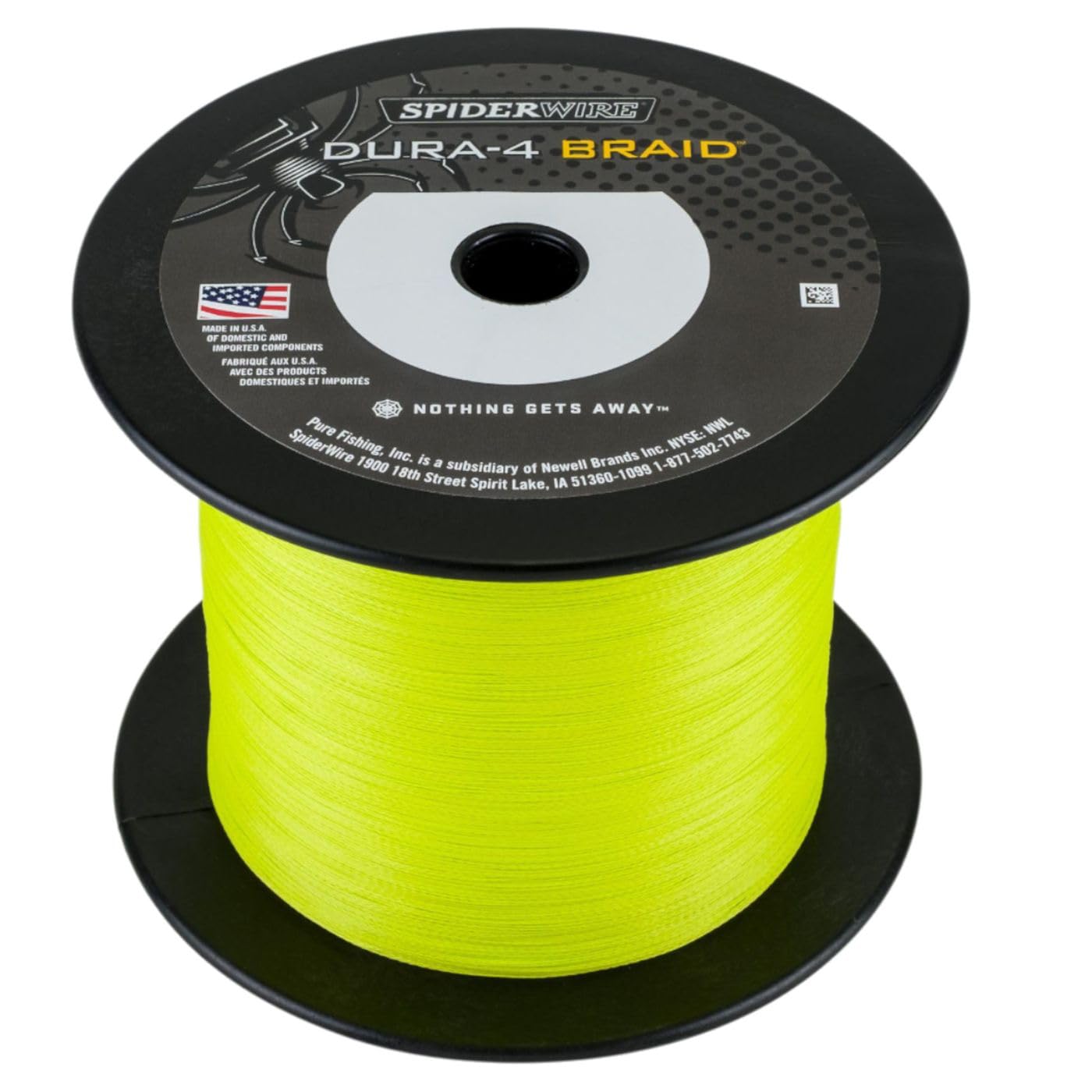 SpiderWire Dura 4, Fishing Line, Superline, , Predator Fishing, Pike, Perch, Zander, Trout, Unisex, Yellow, 0.2mm
