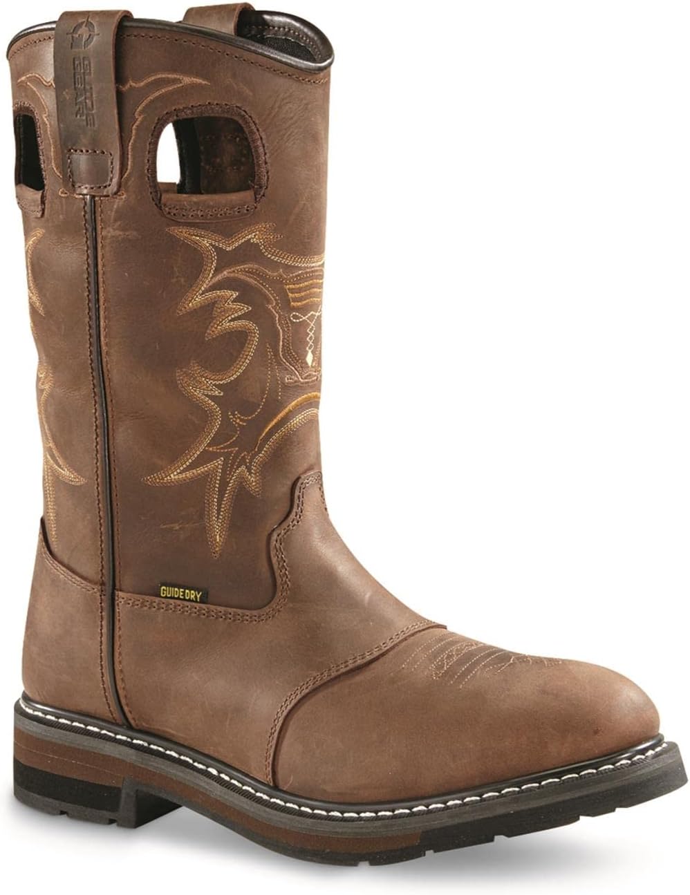 Guide Gear Bandit II Men's Concealed Carry Western Cowboy Rodeo Work Boots Leather Waterproof Shoes