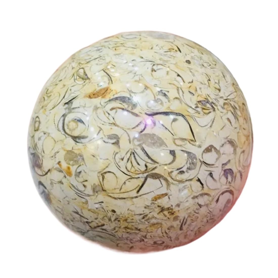 HAOYUNS Beautiful Natural Stone Quartz Crystal Ball for Home Decoration - 1pc Gemstone for Chakra Balance and Serenity(6cm)