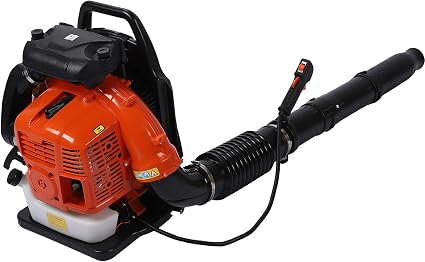 Amazon.com: Soplador de hojas de gas de mochila 80CC – Soplador de gasolina  de alto rendimiento de 2 tiempos de 3,6 CV para el cuidado del césped con  capacidad de vacío (tipo