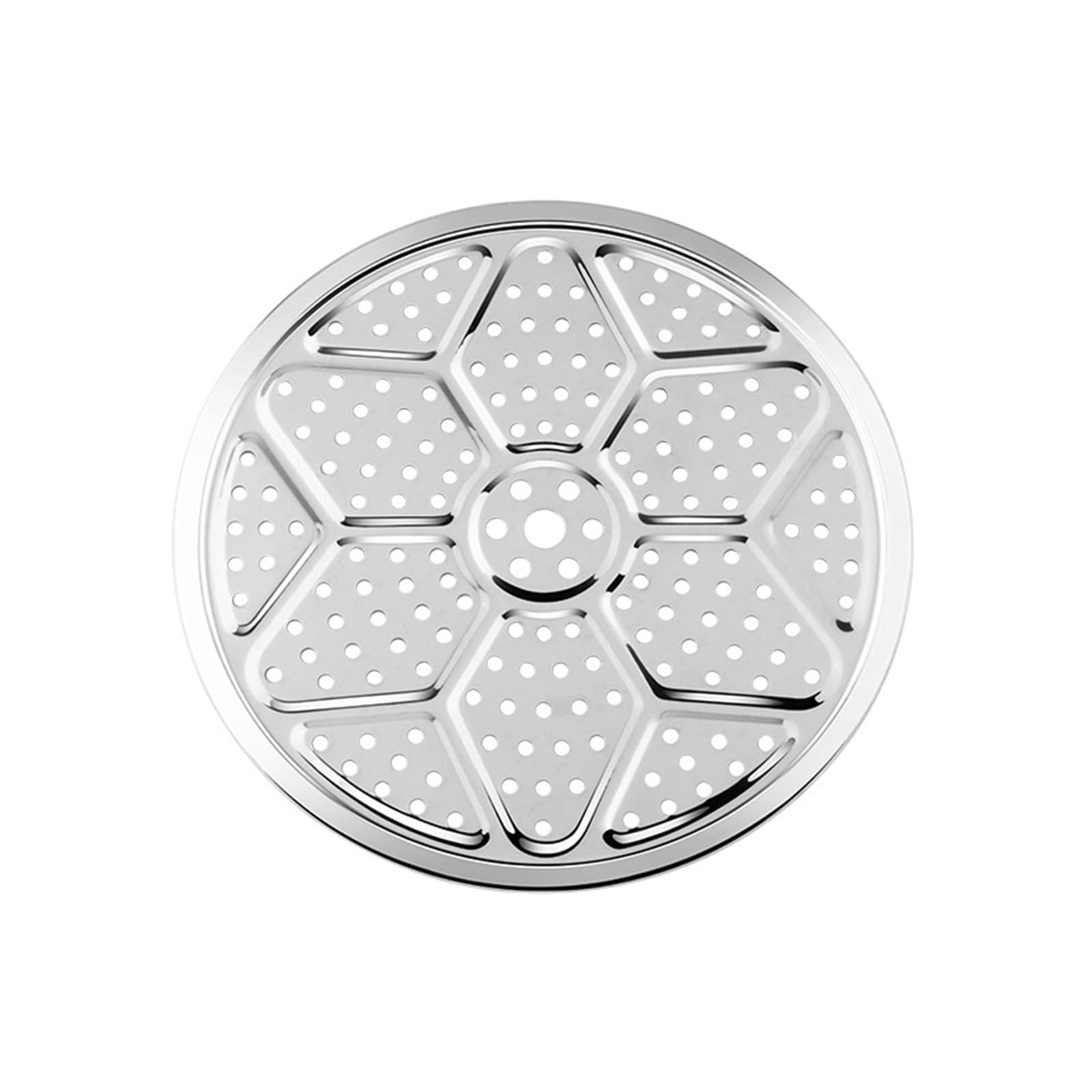 Cuisson à la vapeur efficace avec support rond 34 cm acier inoxydable