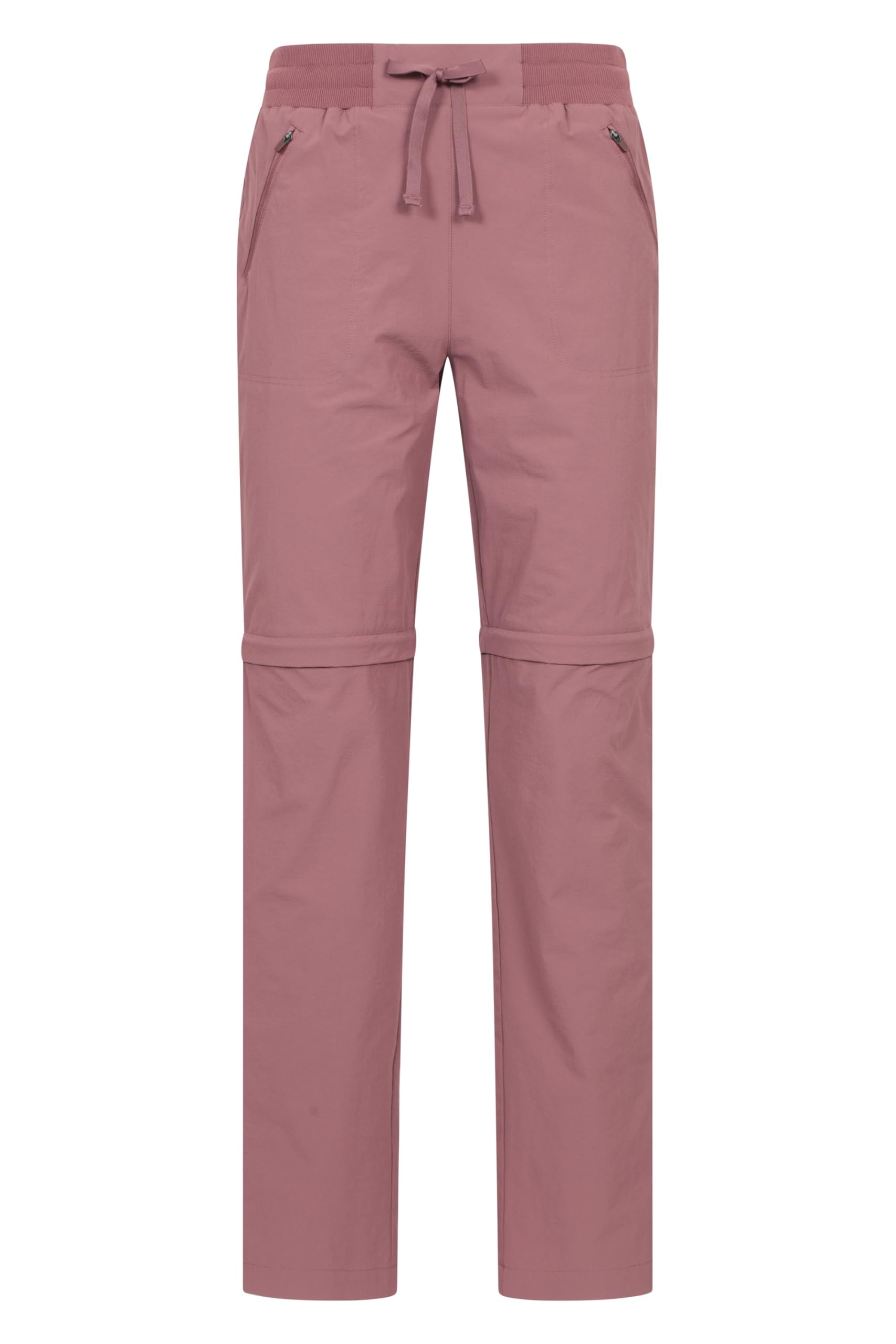 Mountain Warehouse Explorer Womens Zip-Off Trousers - Lightweight, Convertible Bottoms with Lots of Pockets - for Spring Summer, Walking, Hiking, Outdoors Dark Pink 10