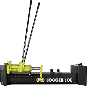 Sun Joe Hydraulic Steel Beam Log Splitter, 10 Ton Capacity Firewood Tool - Cordless Wood Splitting Machine for Fireplace & Fire Stove Logs, LJ10M
