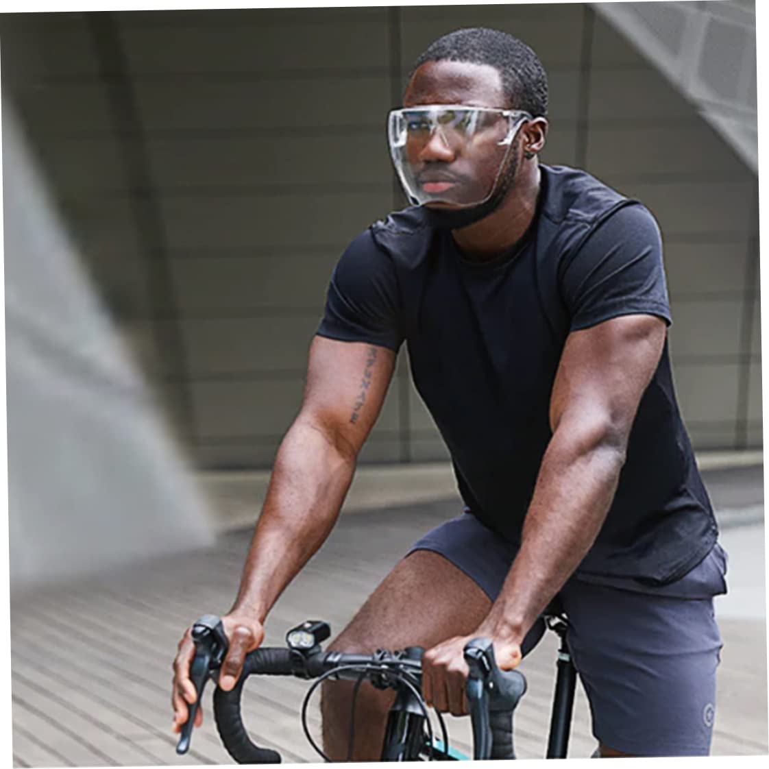 Maschera Protettiva Viso Trasparente - Scudo Antipolvere E Schizzi, Per Lavoro E Sport - Foto 6