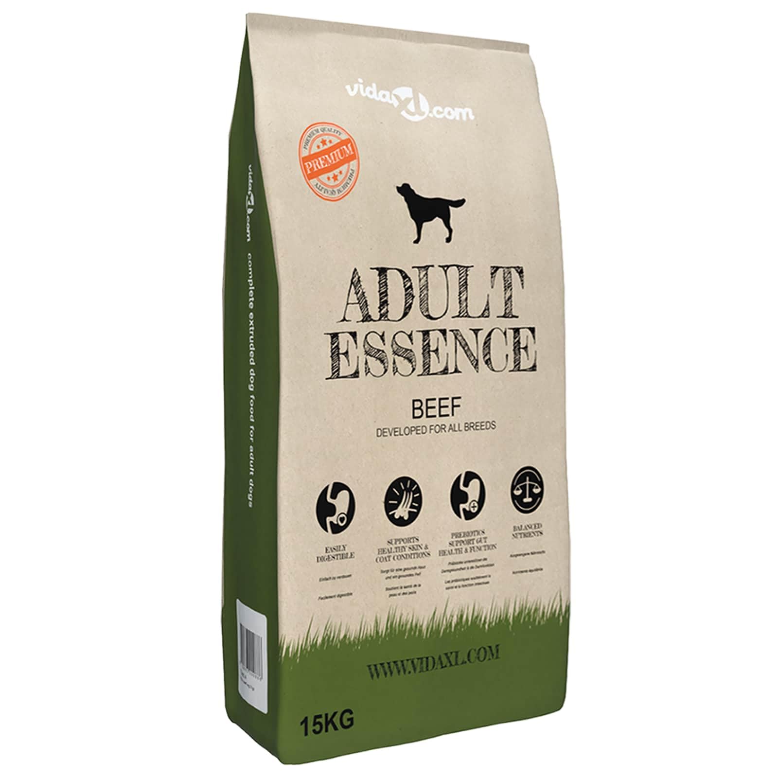 Comedero elevado con cuencos de acero inoxidable, dispensador de agua para perros y gatos, doble estación antideslizante, 4,1 L por cuenco, con 15 kg de comida seca para interior y exterior
