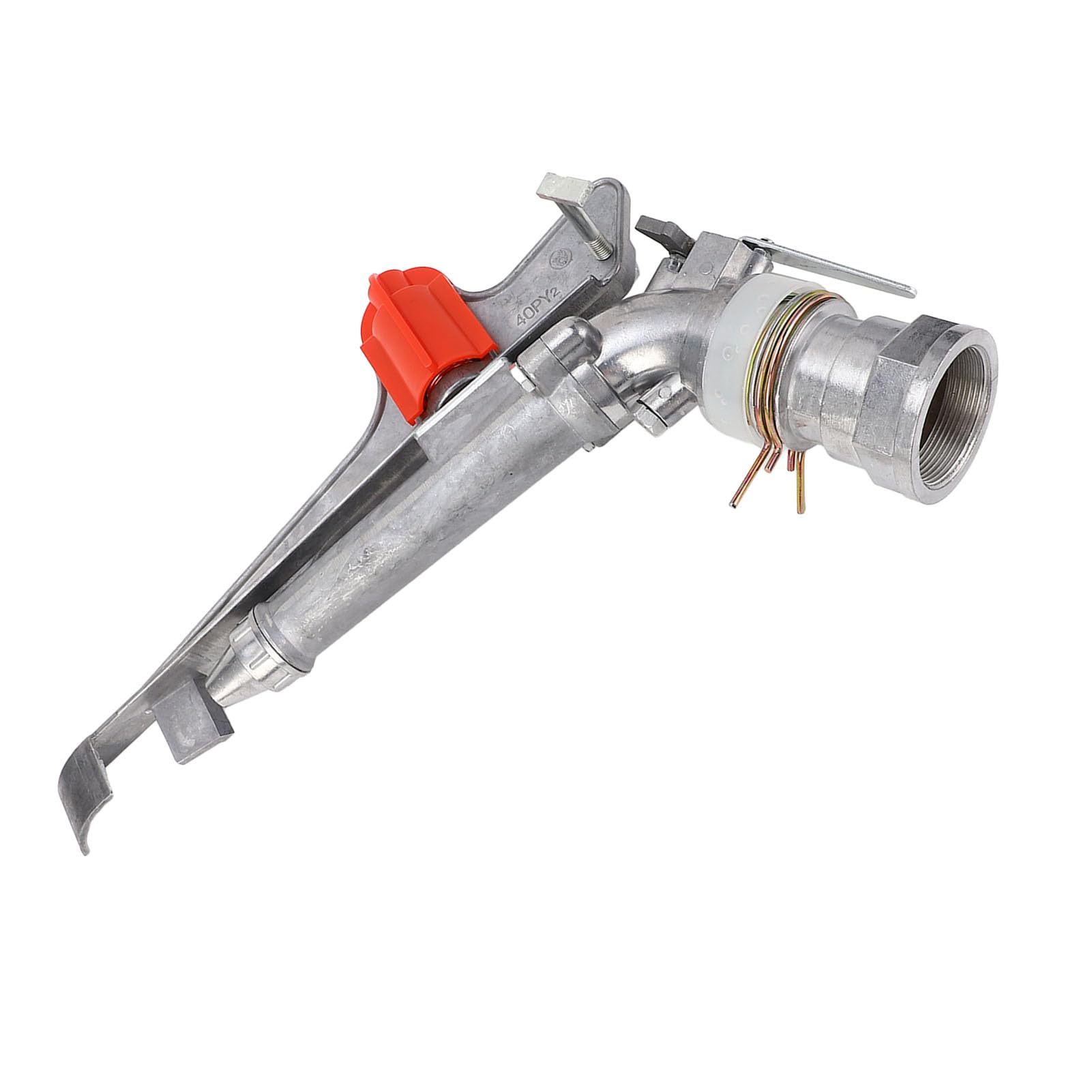 Aramox Zraszacz do Nawadniania 2 Cale Stop Aluminium DN50 Gwint żeński Zraszacz do Podlewania 360 Regulowany strumień Zasięg 130 Stóp Nawadnianie Dużych Powierzchni dla Gospodarstw Rolnych Sad Ogród