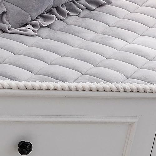 Miniatura 6 de JeogYong Tapete para ventana de bahía, antideslizante, de terciopelo cristalino, moderno cojín de asiento para ventana, cojín de banco de interior