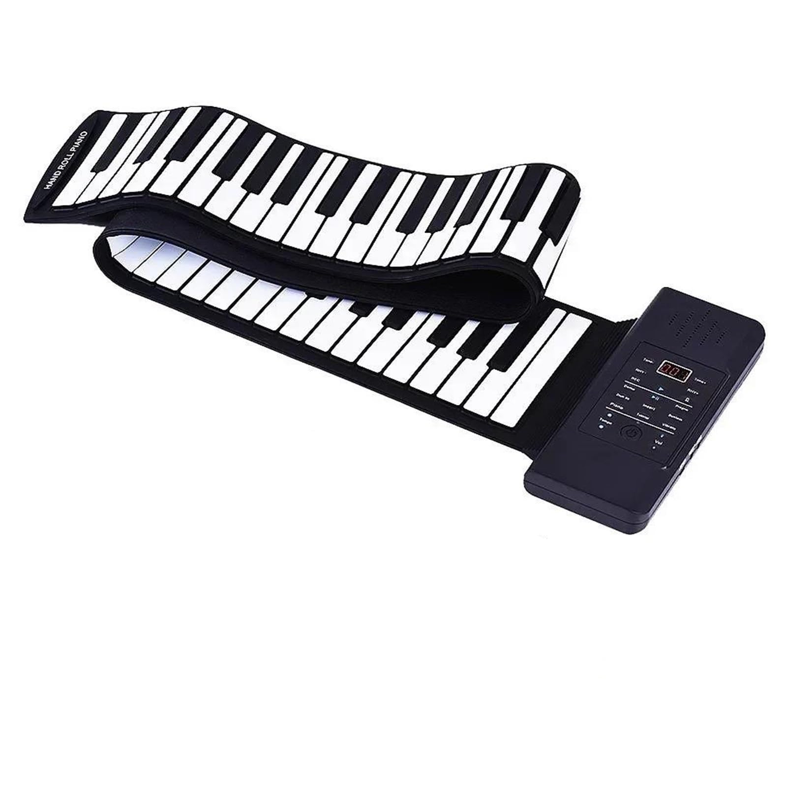 Pianino Elektroniczne Profesjonalne Elastyczne Pianino Elektroniczne Z 88 Klawiszami Ładowane Przez USB Przenośne Z Miękkiego Silikonu ABS(Type2)