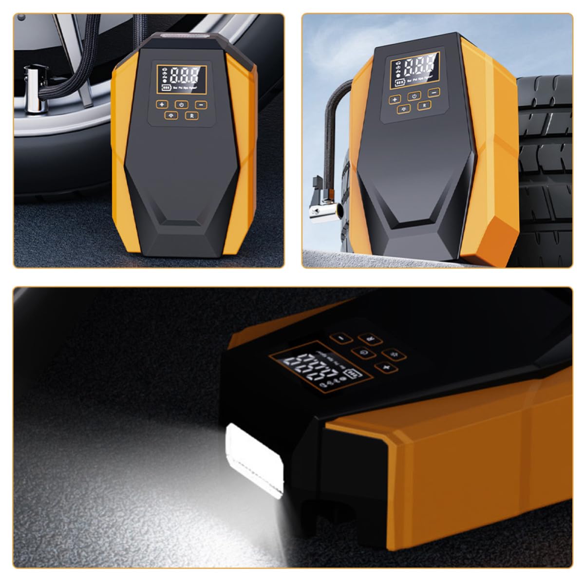 Didiseaon Gonfleur de Pneus pour Véhicule, Compresseur Électrique Portable