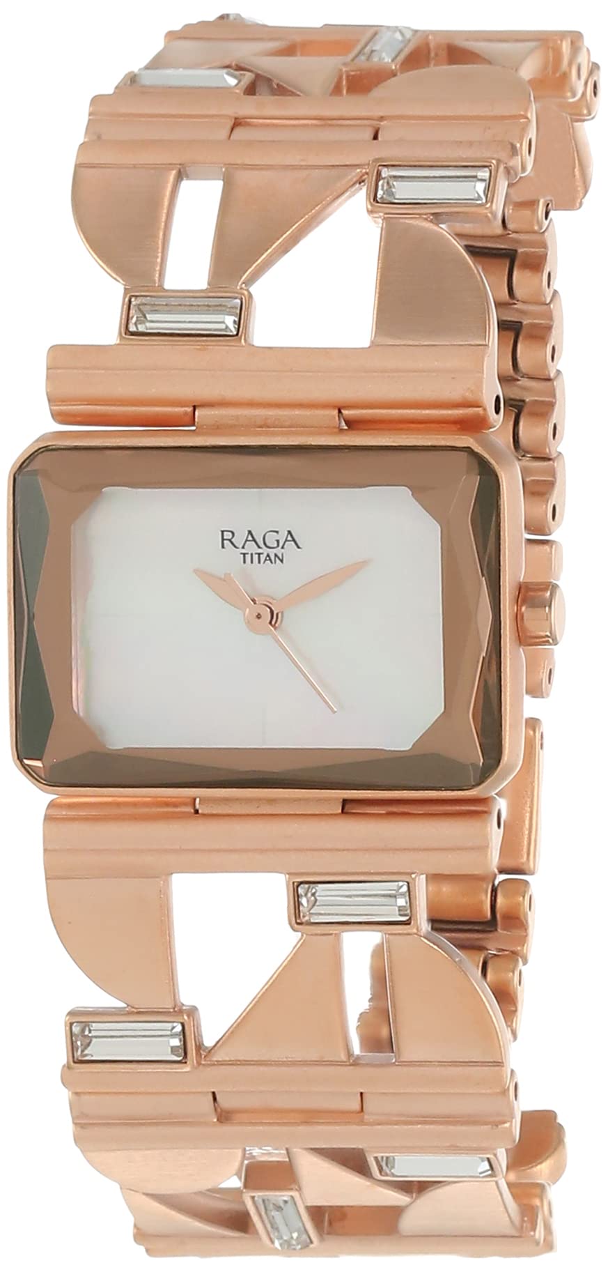 Titan Stainless Steel Analog Rose Gold Dial Womens Watch-95149Wm01, Band Color:Multicolor (B09JCH1FW5) Amazon Price History, Amazon Price Tracker