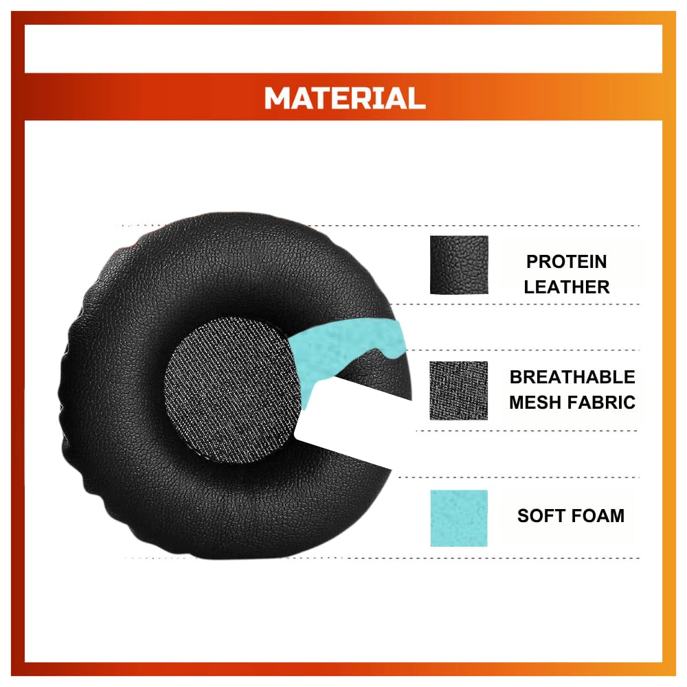 Crysendo Replacement Ear Pads for Boat Rockers 370/400 Headphone Cushion 2