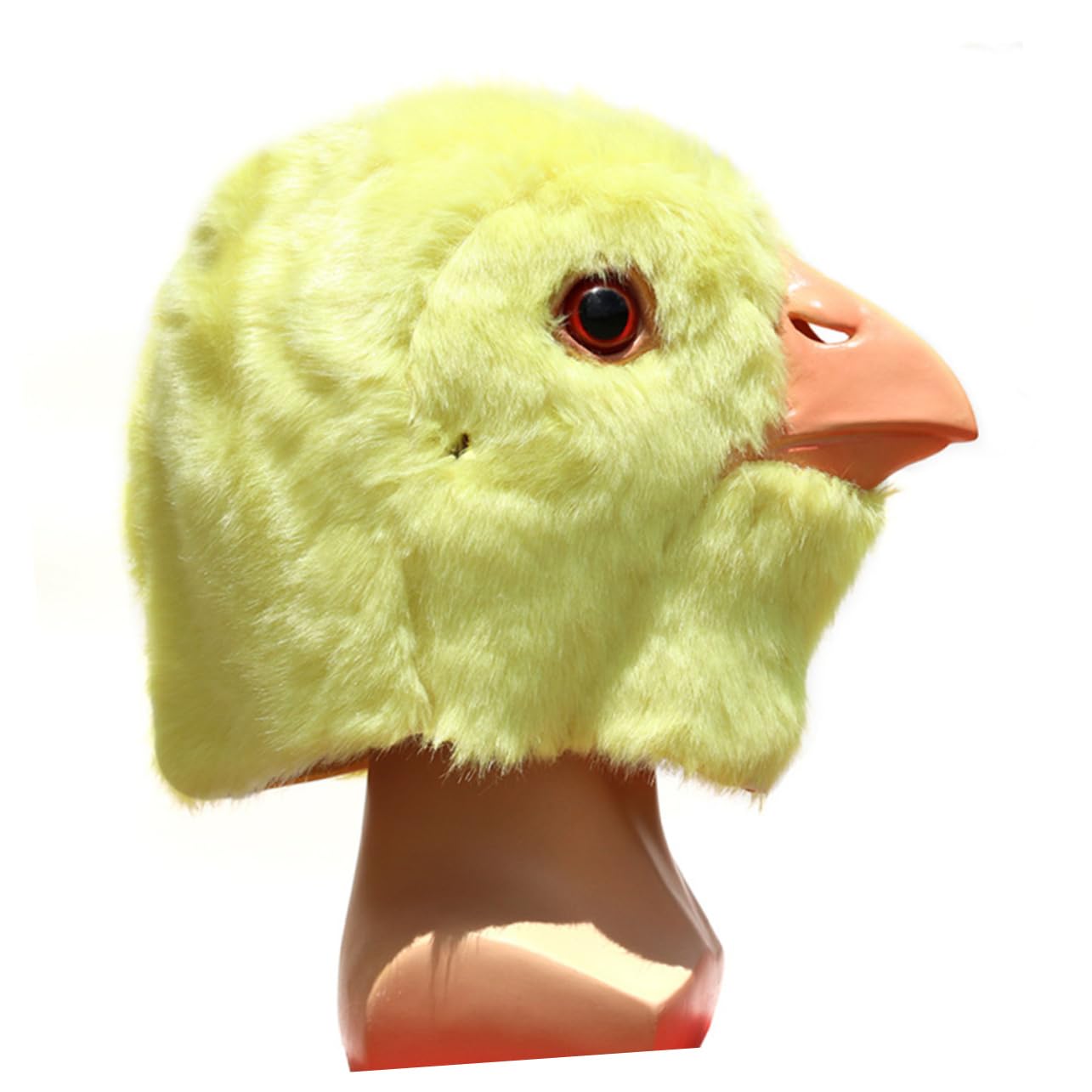 COLLBATH Gorro De Fiesta Peluche Diseño De Cabeza De Pollito Para Carnaval y Mascaradas Accesorio Divertido y Ligero Para Actividades Interiores y Exteriores