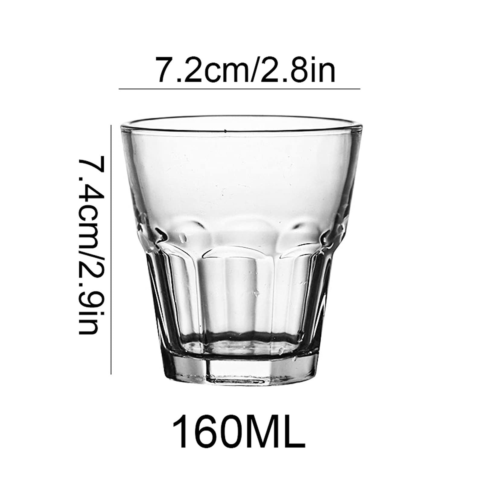 Kubek do piwa, szklanki, szkło hartowane, 160 ml, zestaw 10 kubków wielokrotnego użytku, idealny każdego rodzaju