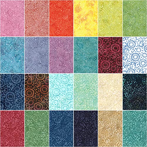 Benartex Bali Batik Stone Garden Charm Pack #TOP26