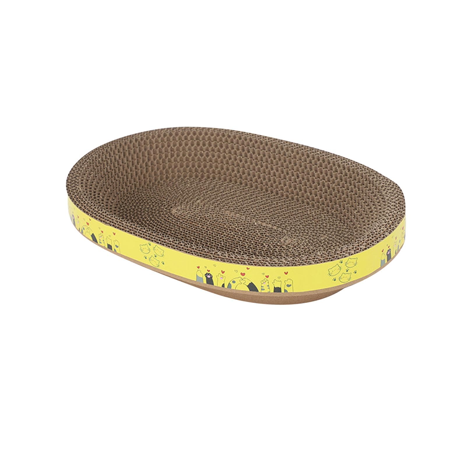 MagiDeal Bowl Shaped Cat Scratcher Cardboard Cat Scratcher Pad Nest Thicken Furniture Protector Cat Scratching Bed for Accessories Kitten, L