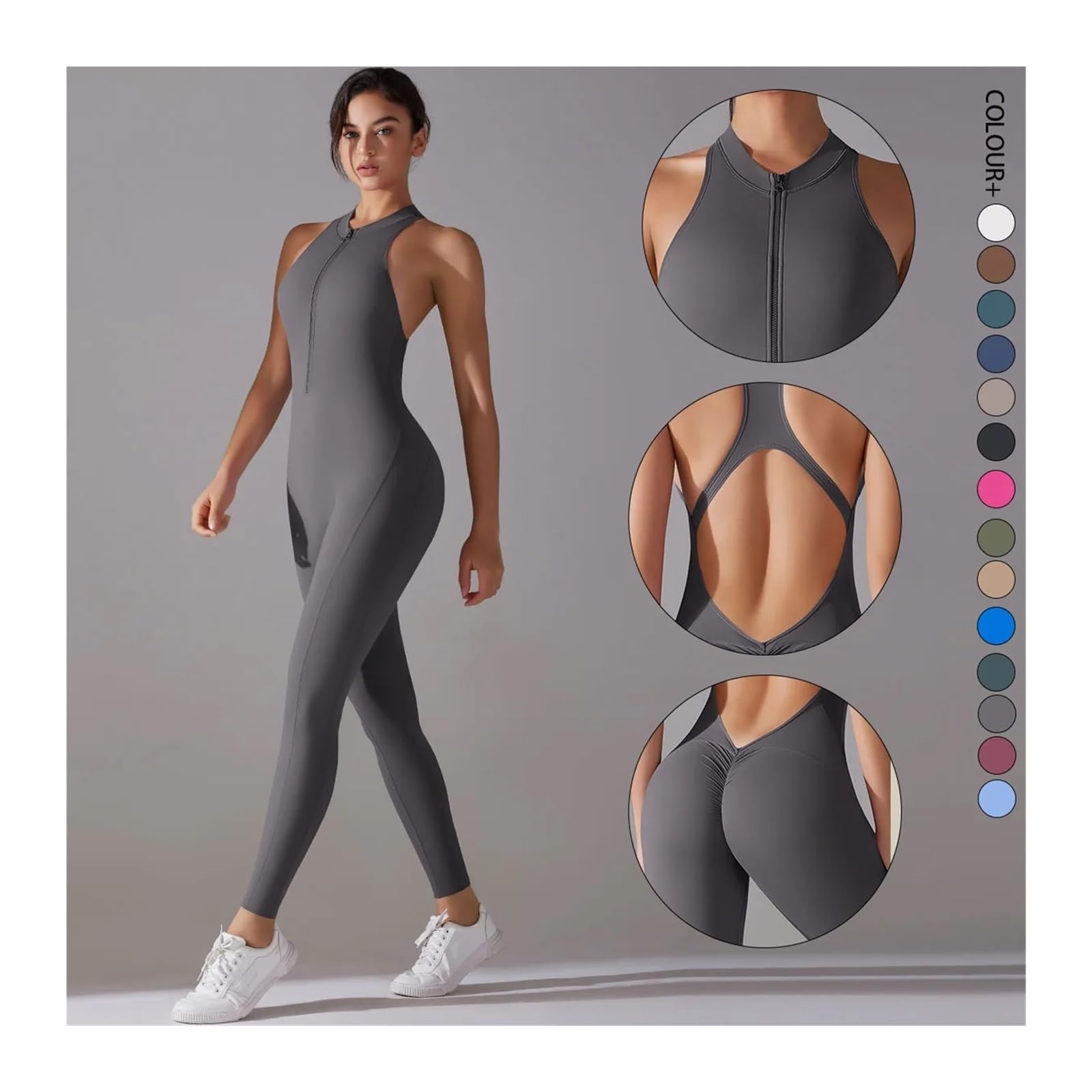 Mono de yoga Body deportivo for mujer, control de abdomen, levantamiento glúteos, moldeador cuerpo, traje yoga, gimnasio for para mujer