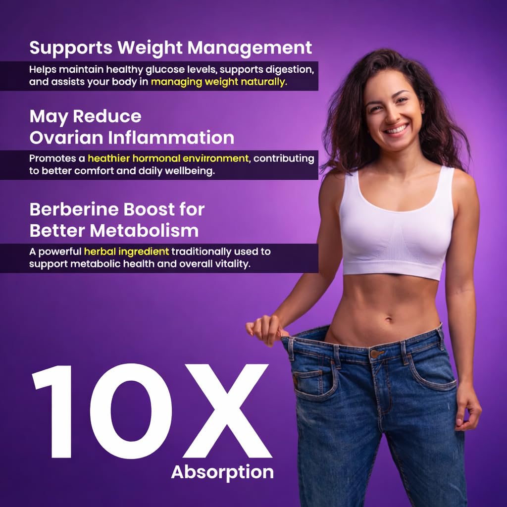 HEALPURE NUTRACEUTICAL Inositol and Choline 500 mg PCOS Support Supplement for Women | Myo-Inositol + D-Chiro Inositol 40:1 | 60 Plant-Based Veg capsule | Support Regular Menstruation 3