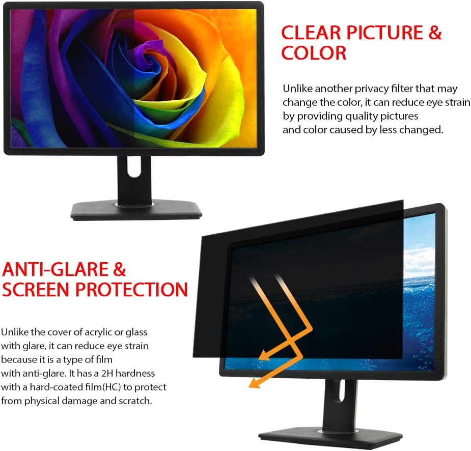 Crаzу Clеаrаnсе 24 Inch B(20.9x11.8) Privacy Screen Filter Film Type for Monitor Screen Protector Anti Glare Bubble Free Touch Screen