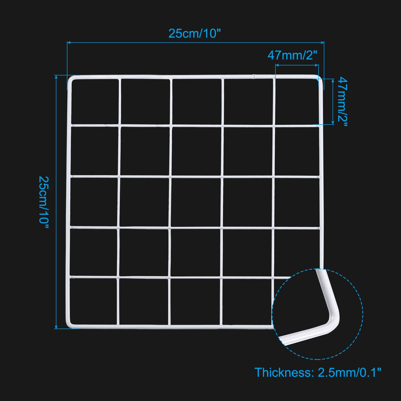 PATIKIL 10x10 Inch Wall Grid Panel - Image 2