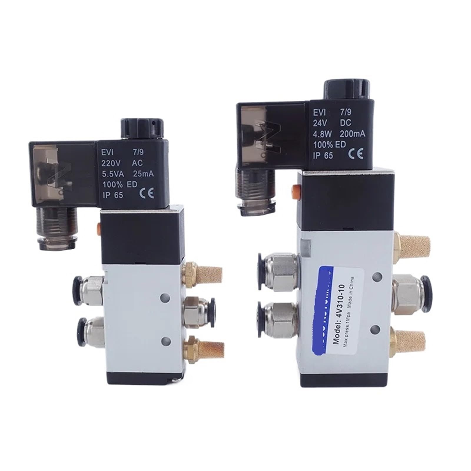 Électrovanne 5/2 pneumatique 24V avec silencieux pour un contrôle fluide