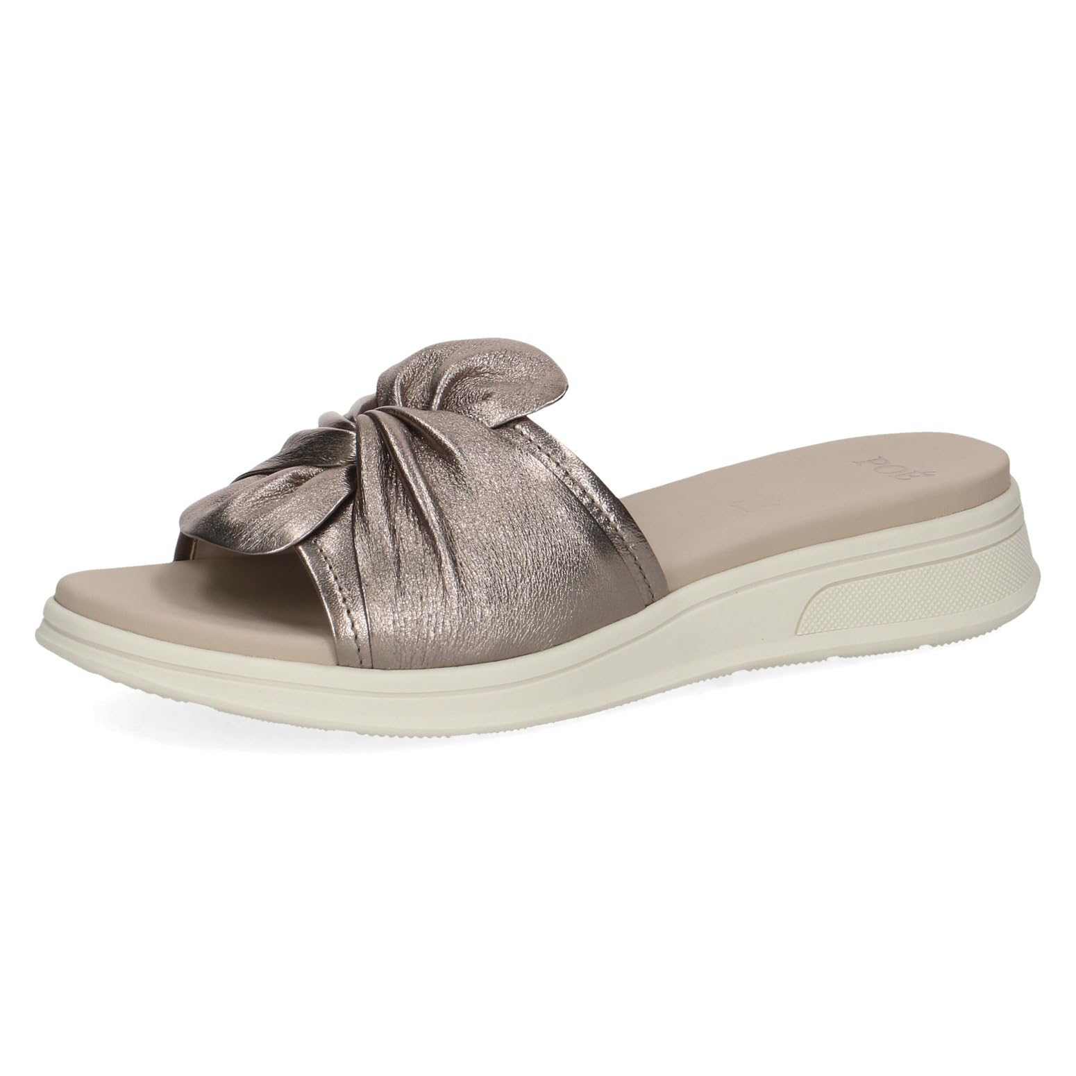 Caprice Women's Leather Sandal, Metallic (Brown Metallic), 3.5 UK