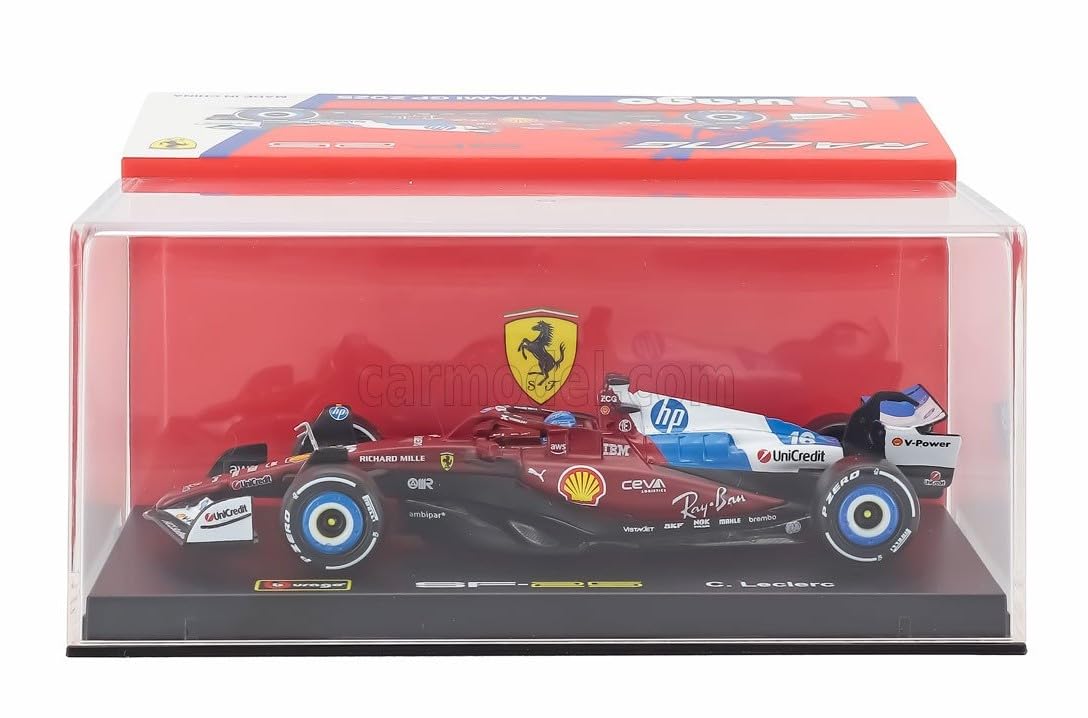 Amazon | ブラーゴ 1/43 フェラーリ F1 SF-25 ＃16 シャルル