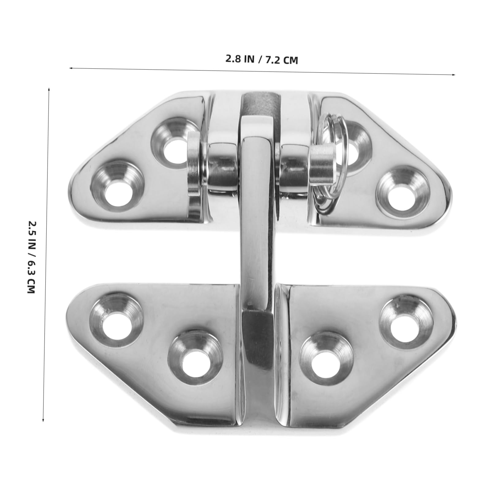 BESPORTBLE Stainless Steel Heavy Duty Hinge for Boat Applications Smooth Operation Easy Installation Durable Hatch Door Hinge for Cabinet Deck Use
