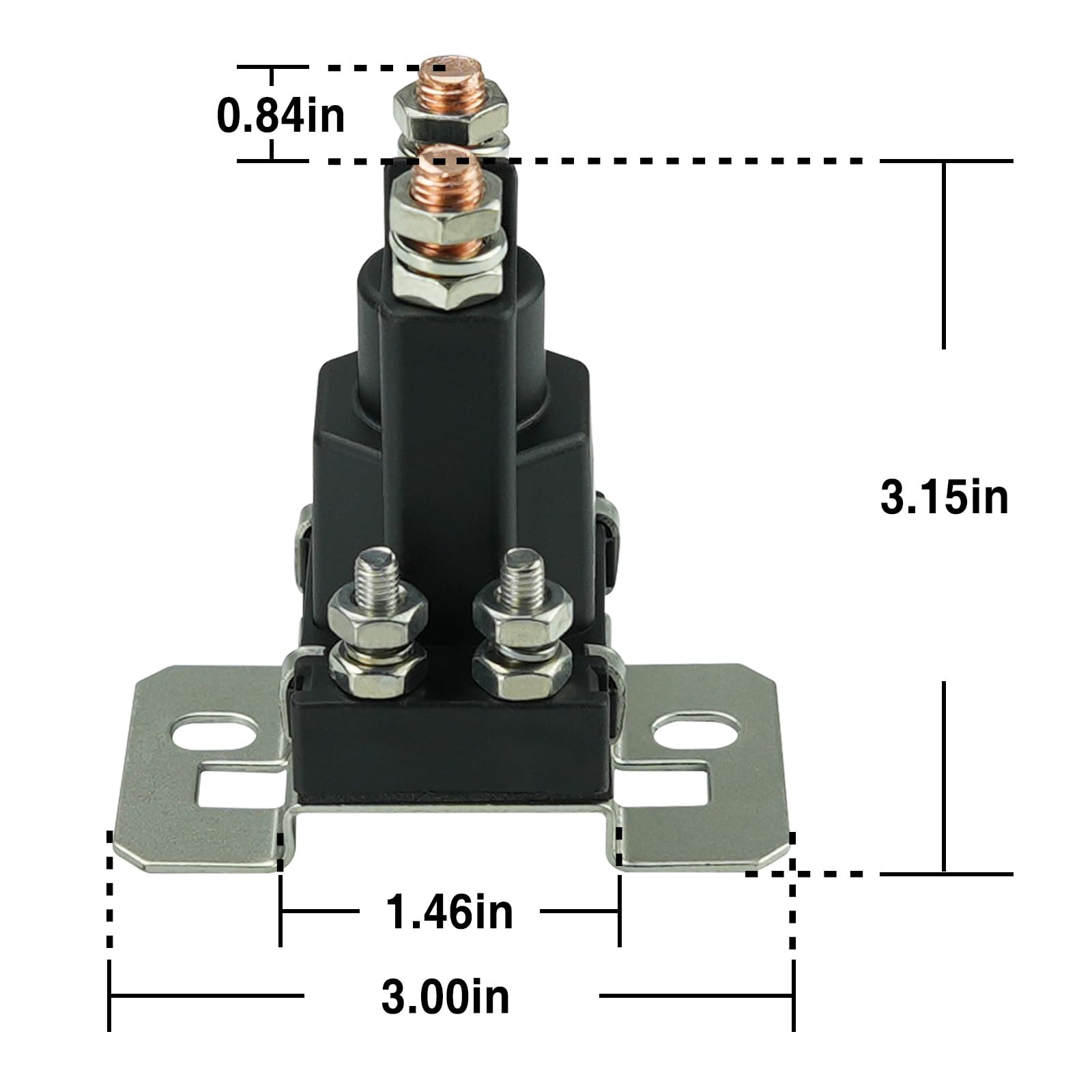 80 Amp Battery Relay 12V 80A Continuous Duty Solenoid - Battery ...