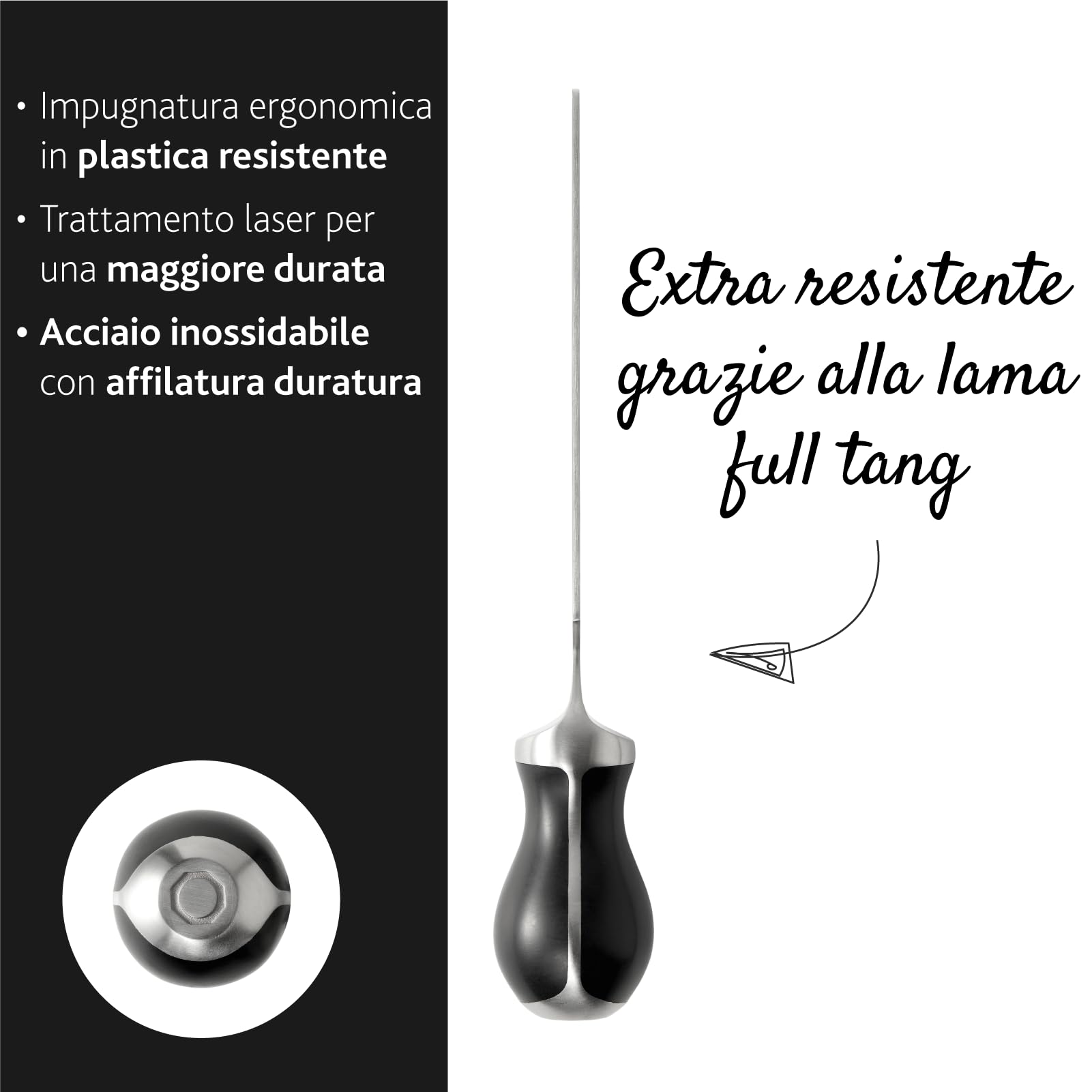 BOSKA Cheesemongers Parm Set Pro/Coltelli da formaggio professionali/Per parmigiano/Acciaio inossidabile di alta qualità/Coltello ergonomico/Taglierino e 2 coltelli da parmigiano