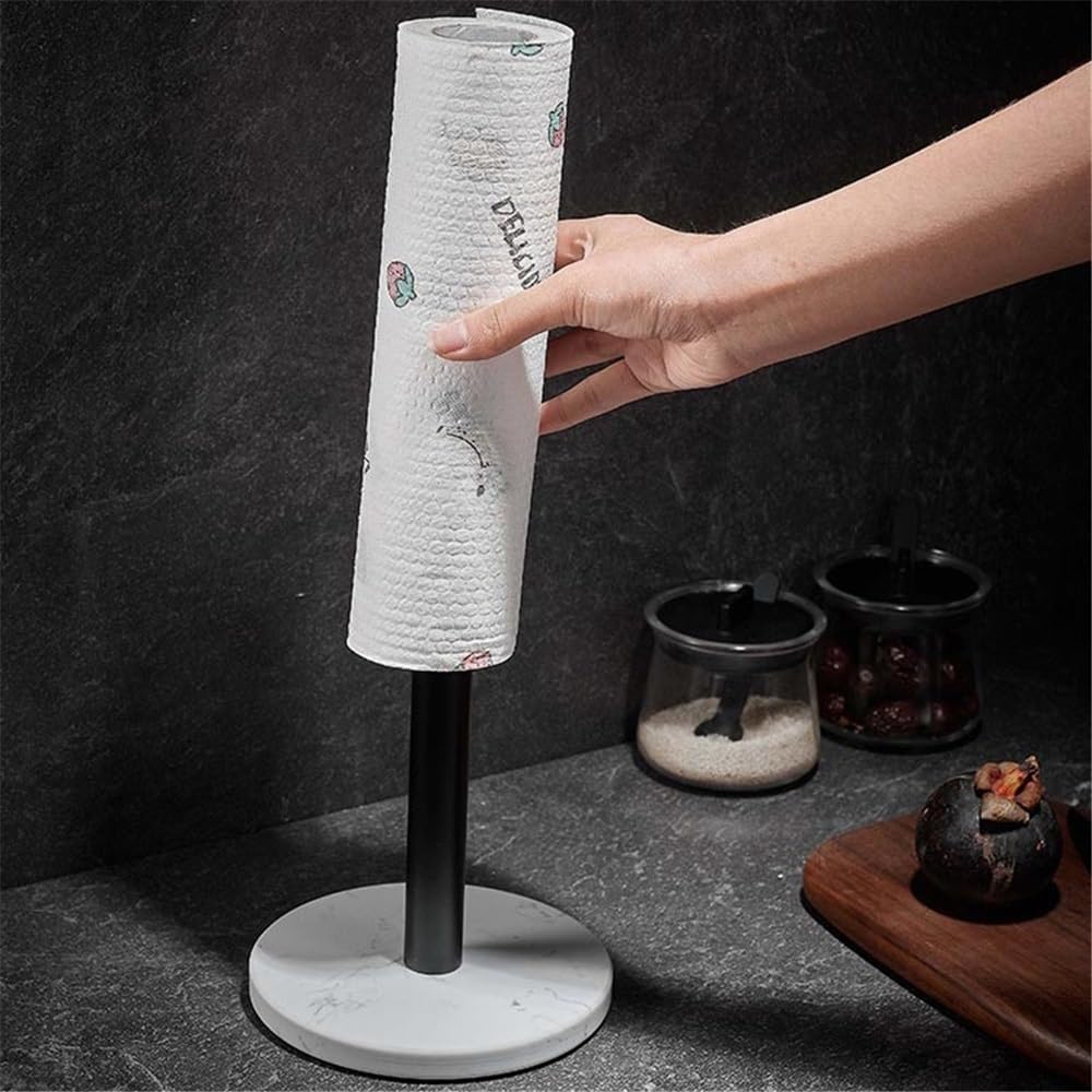 Portarotolo Cucina Portarotolo da Cucina Portarotolo di Carta da Cucina con Base in Marmo for Tavolo da Pranzo Domestico da bancone della Cucina Porta Scottex Cucina(Gold)