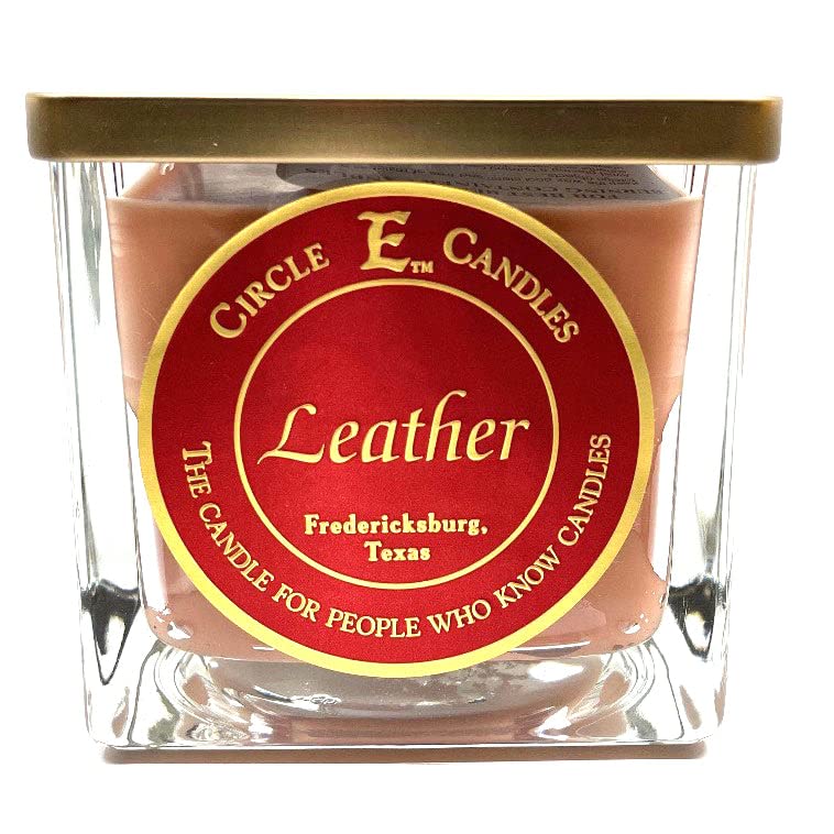 Leather Scent, Medium Size Jar Candle, 22oz, 2 Wicks