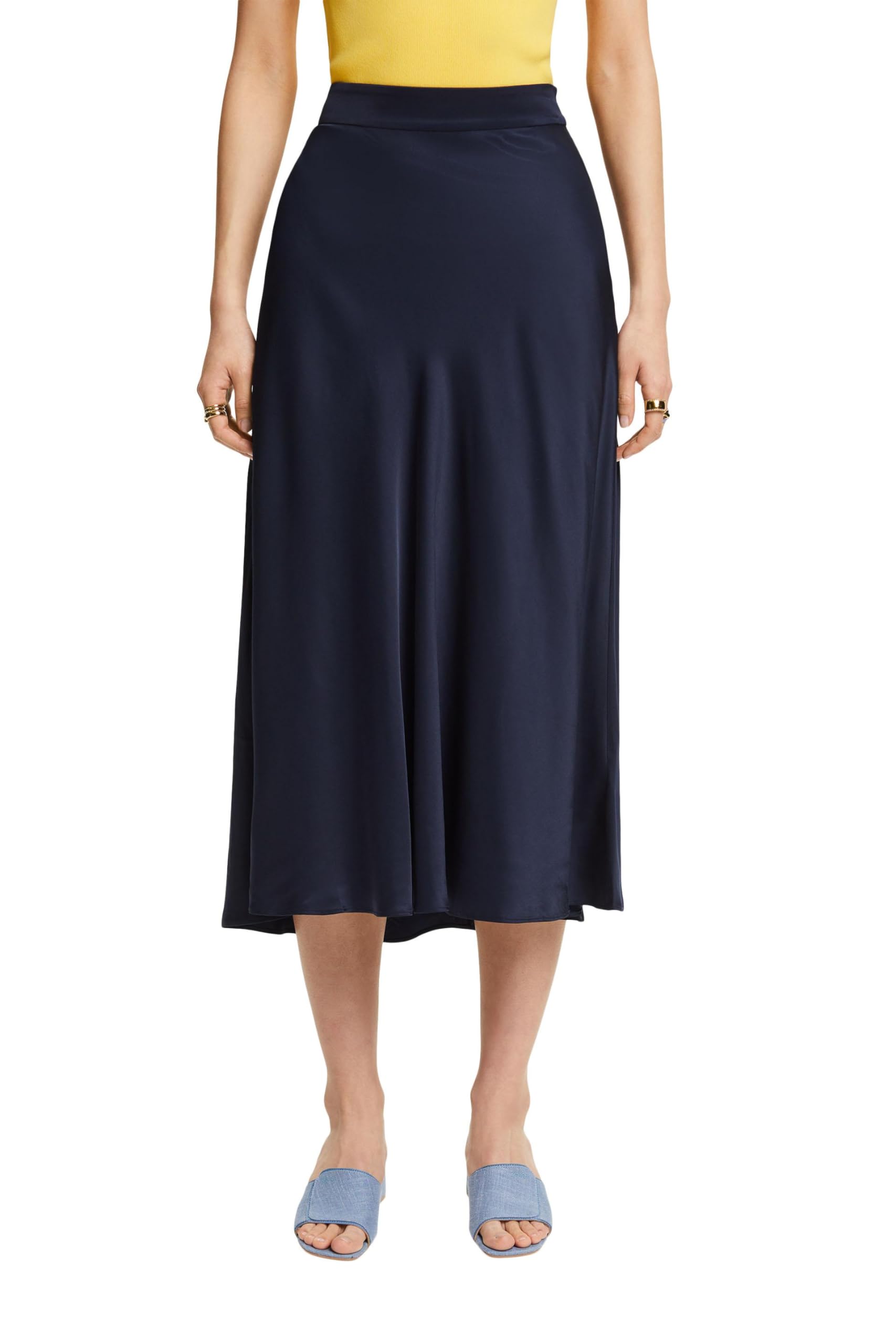 ESPRIT Womens 044ee1d333 Skirt, Blue, 10 UK