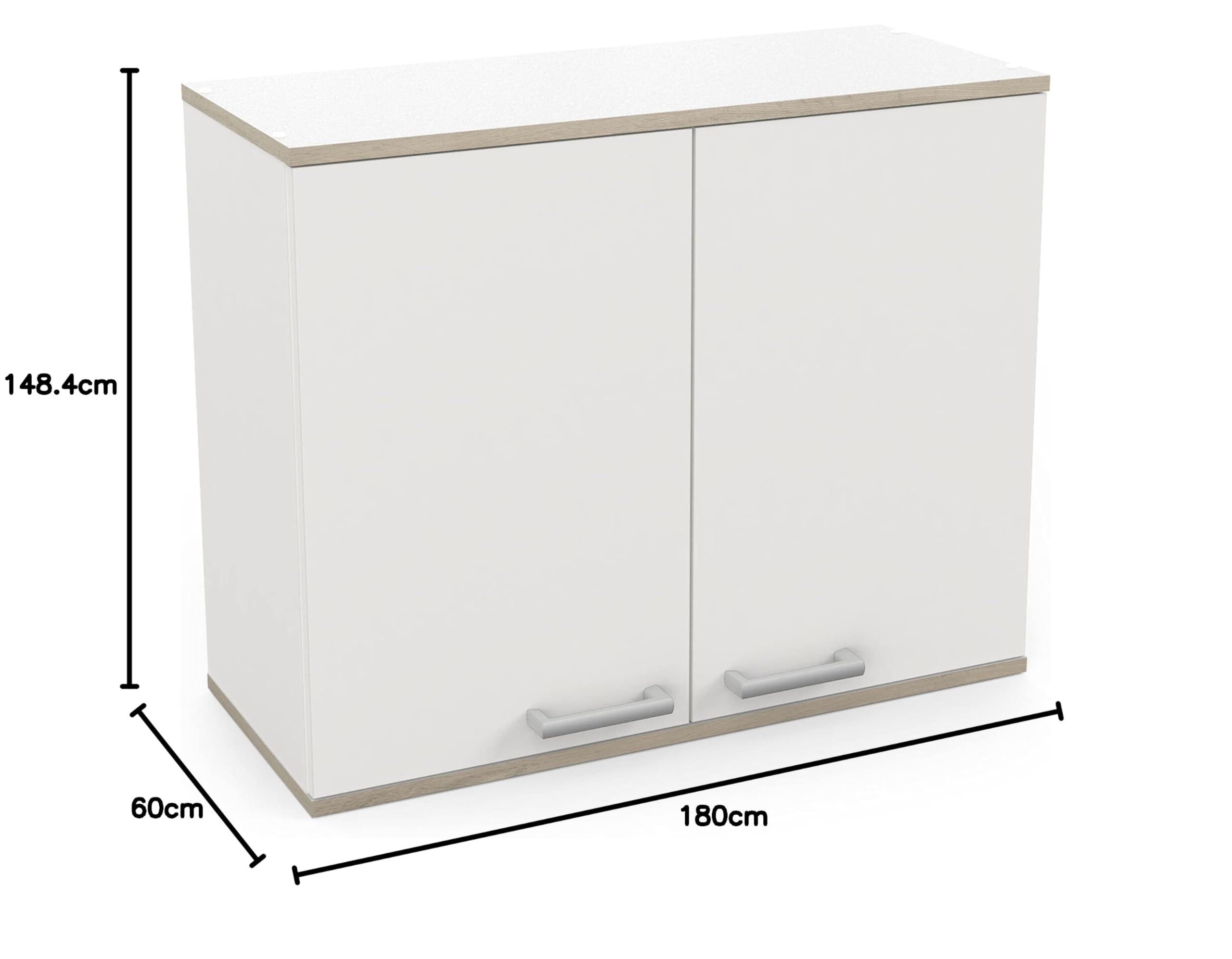 Miroytengo Cocina Modular Completa Blanco Mate y Roble