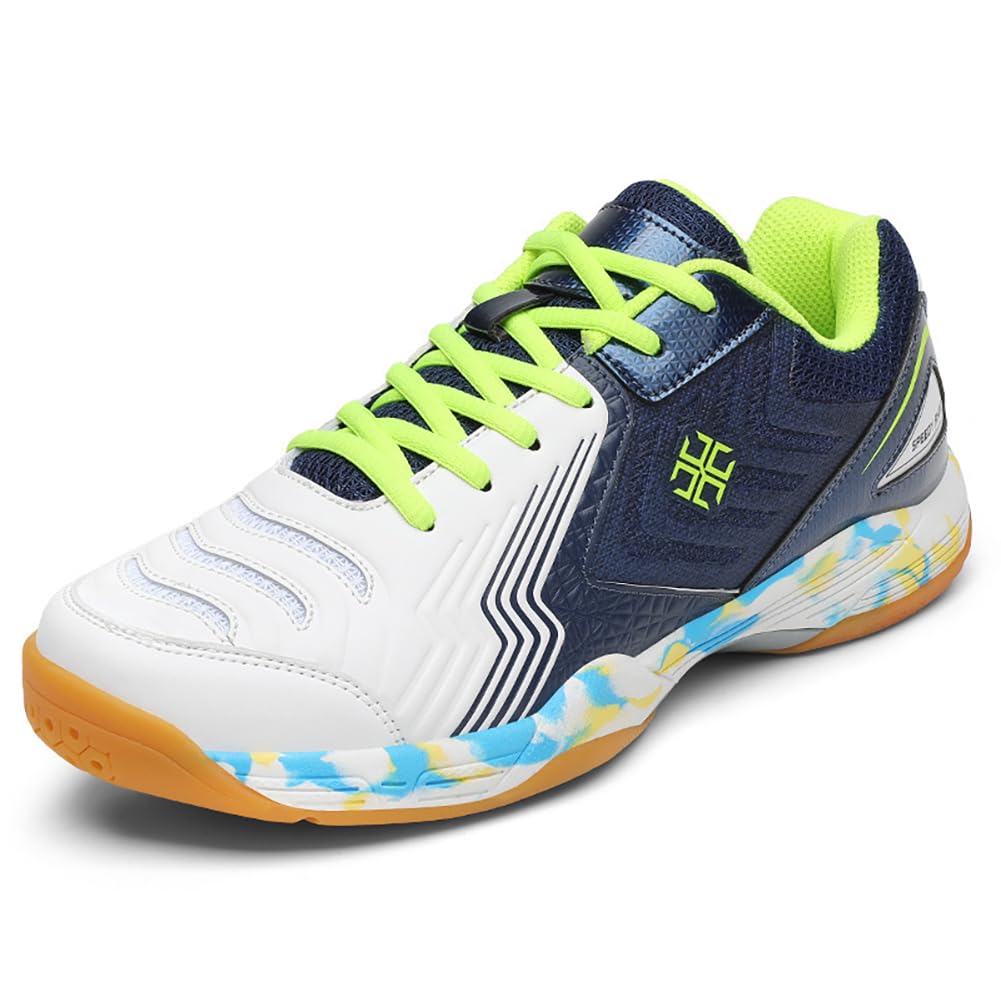 Zapatillas Multi-Deporte Badminton Hombre y Mujer Placa Anti-Torsión, Malla Transpirable, Entresuela MD y Suela Antideslizante para Entrenamiento Indoor