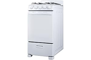 Summit 20 inch 4-Burner Gas Stove with 2.3 cu. ft. Oven