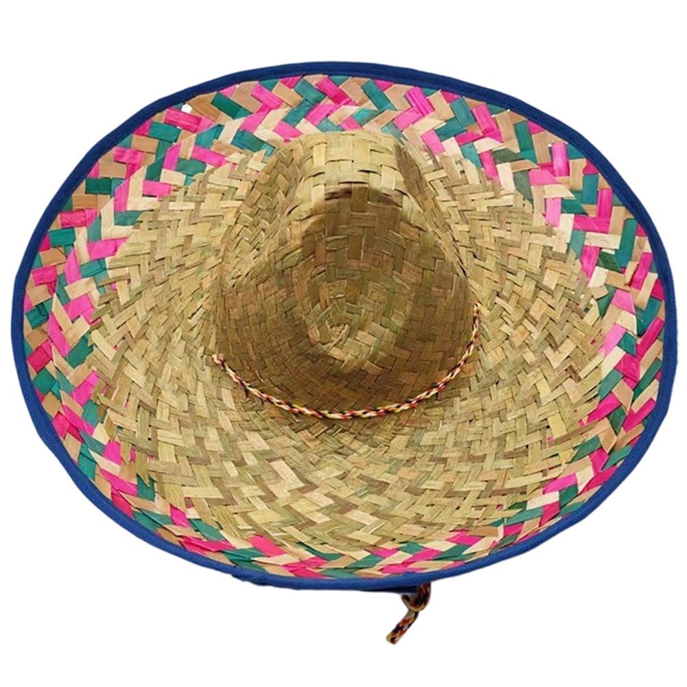 Sslvya Mexican Sombrero Hat, Fun Fiesta Party Hats, Straw Hat for Cinco De Mayo, Mexico Cinco De Mayo Fiesta Party Costume Headwear