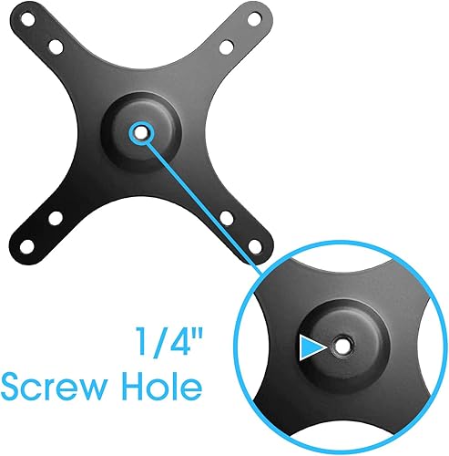Miniatura 4 de Kado Placa de soporte de montaje para monitor portátil, orificio de tornillo de 14 pulgadas a 3.937x3.937 in 2.953x2.953 in, juego de tornillos M4