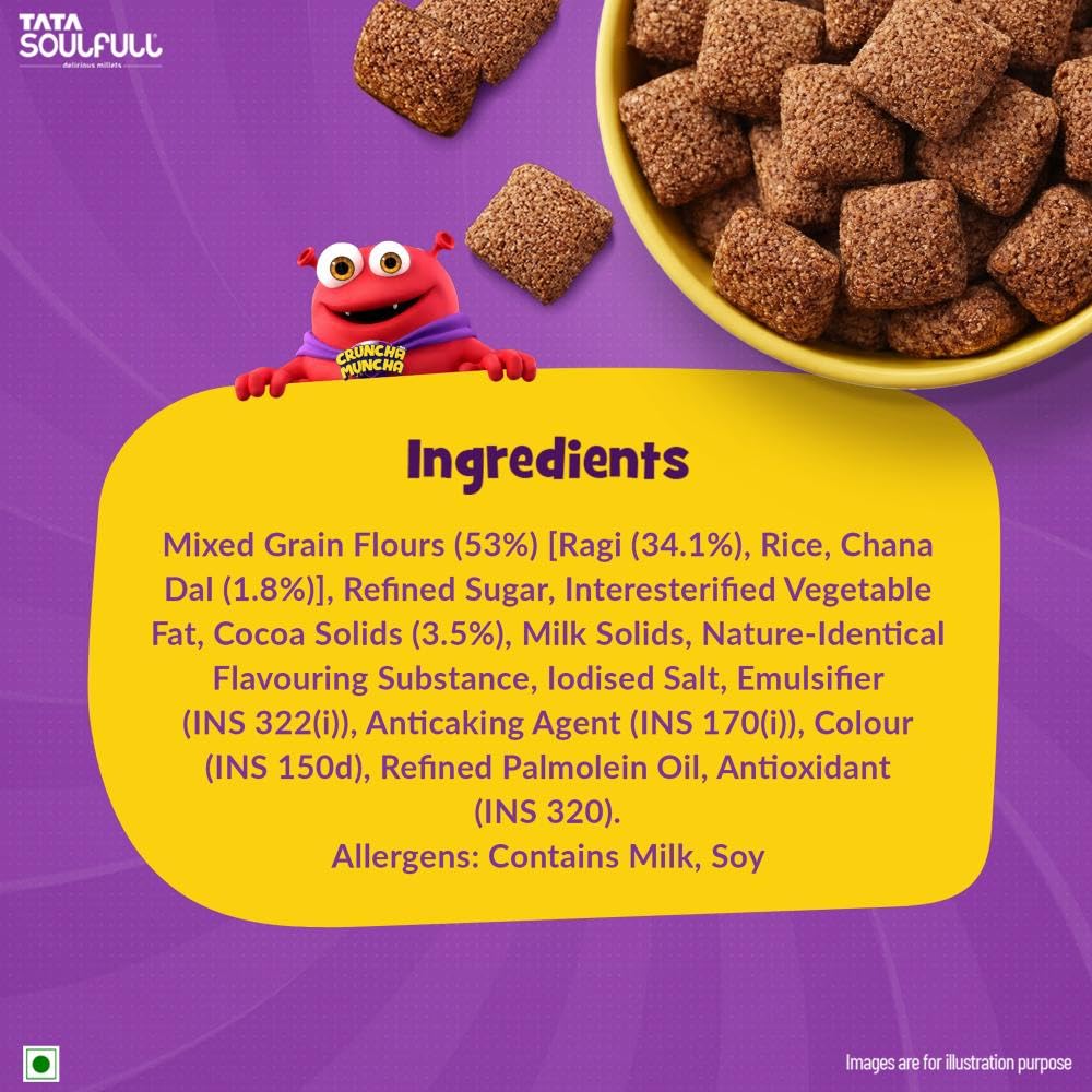 Tata Soulfull Ragi Bites Chocos Fills Breakfast Cereal, No Maida, 250g 4