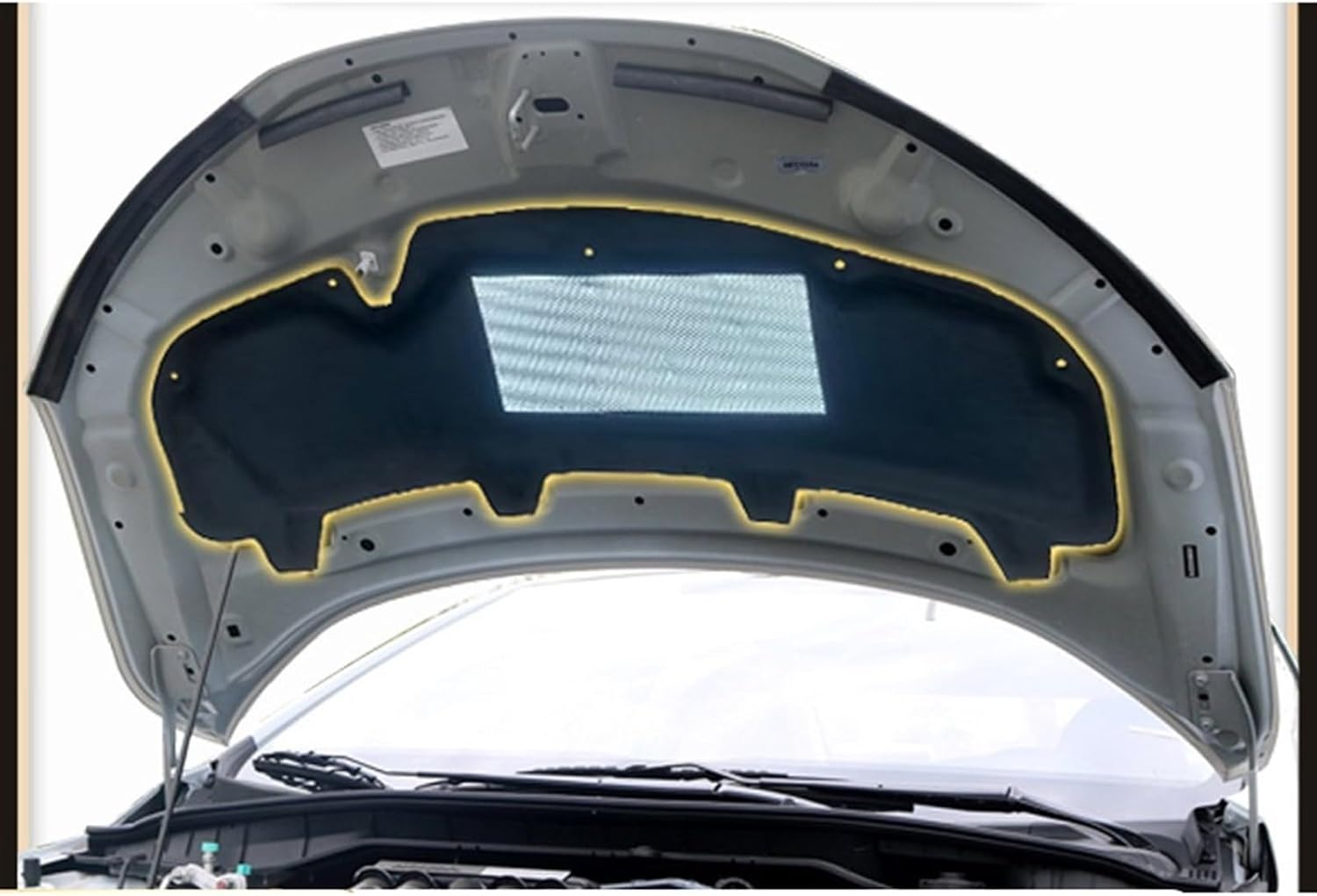 Car Thermal Insulation And Sound Insulation Cotton Front Engine Hood Fireproof Pad Car Accessories Compatible For CITY 2008-2010-2019 (Color : 2008-2010)