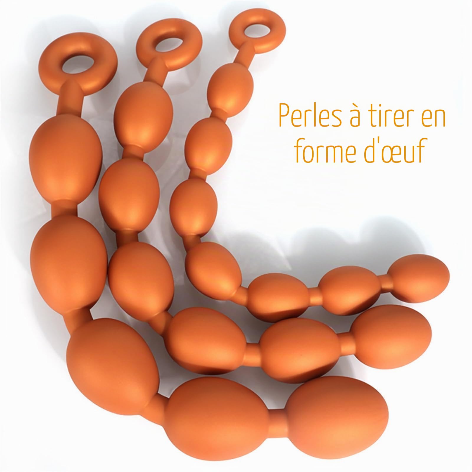 Plug anal boules anales en silicone dilatateur anal design innovant massage de la prostate, stimulation du point G éléments BDSM, offre masturbation et jouets sexuels anaux pour hommes et femmes(S)