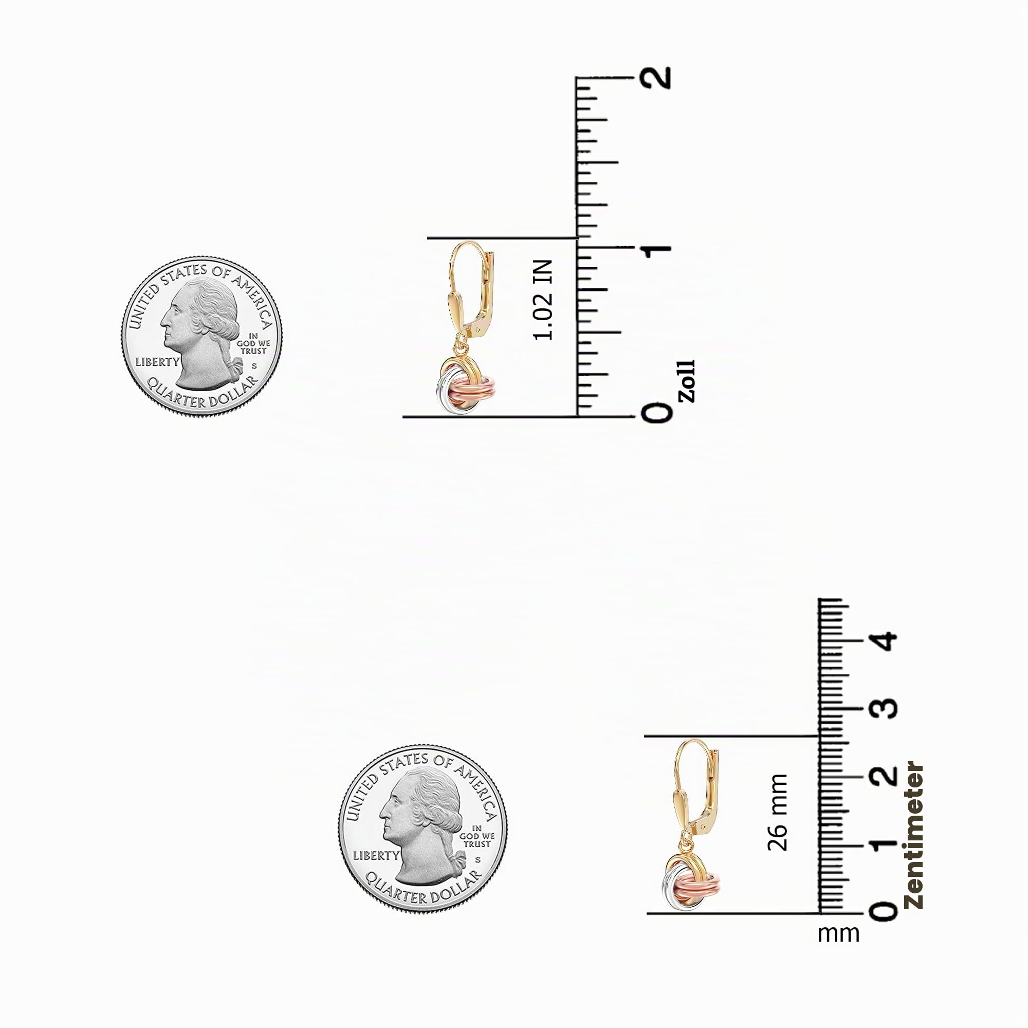 LeCalla 925 Sterling Silber Hebel Ohrringe | leichte italienische Träne Tropfen Ohrring für Frauen baumeln