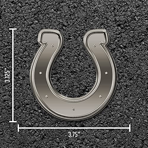 Image of Rico Industries NFL Football Standard Oval Antique Nickel Auto Emblem for Car /Truck /SUV