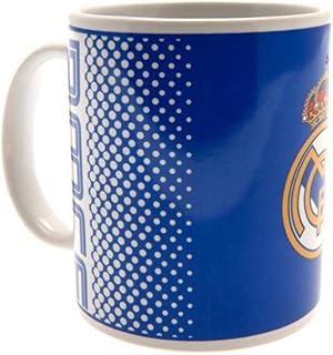 Real Madrid FC bleu blanc fondu de football cadeau boîte tasse officielle