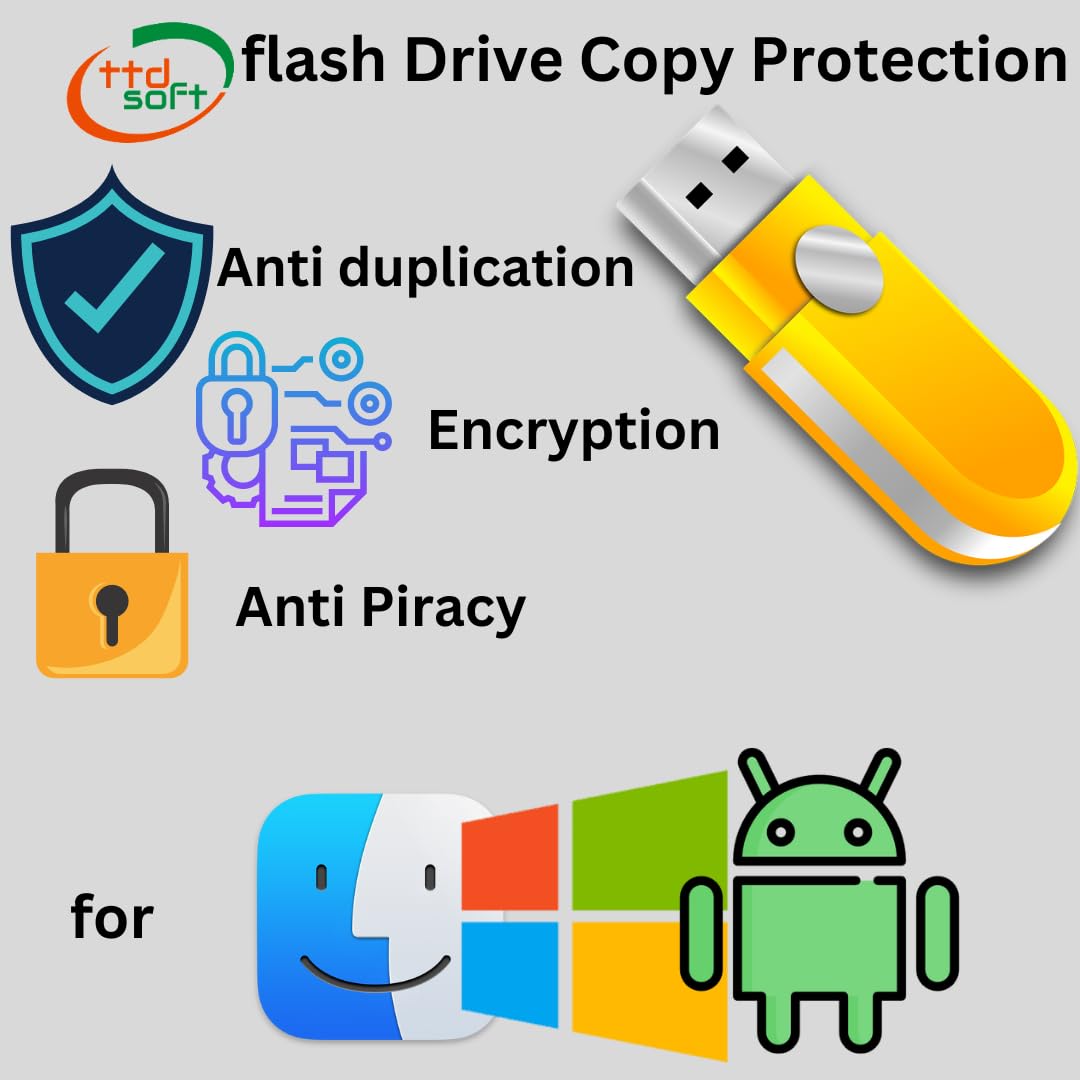 flash Drive Copy Protection Android TV, Mobile, Tab, Mac -ttdsoft | for Video & pdf License for 01 no flash usb drive (Via Email Delivery Only - in 7 working hours, No- CD) (B0DC542F7J) Amazon Price History, Amazon Price Tracker