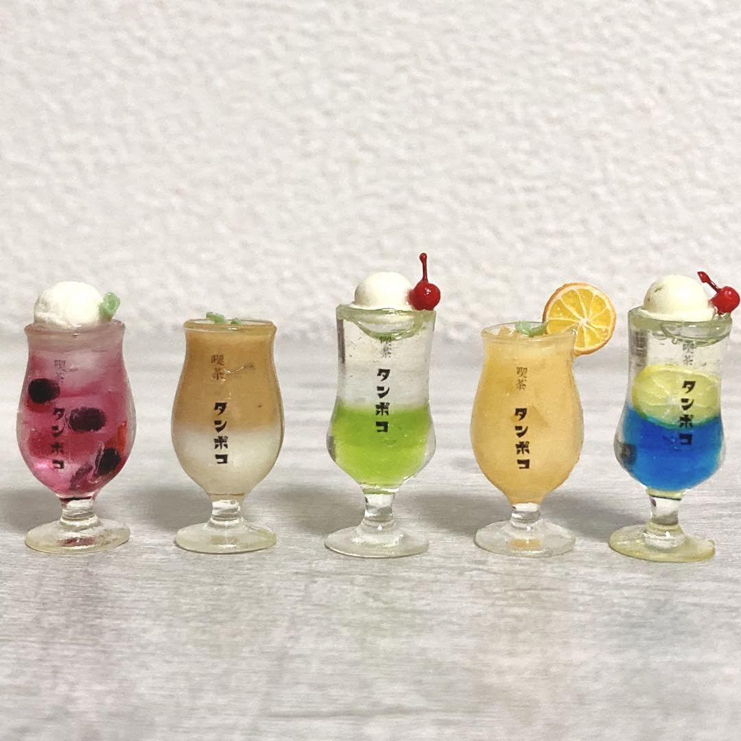 Amazon.co.jp: レトロ クリームソーダ ソーダフロート ミニチュア 