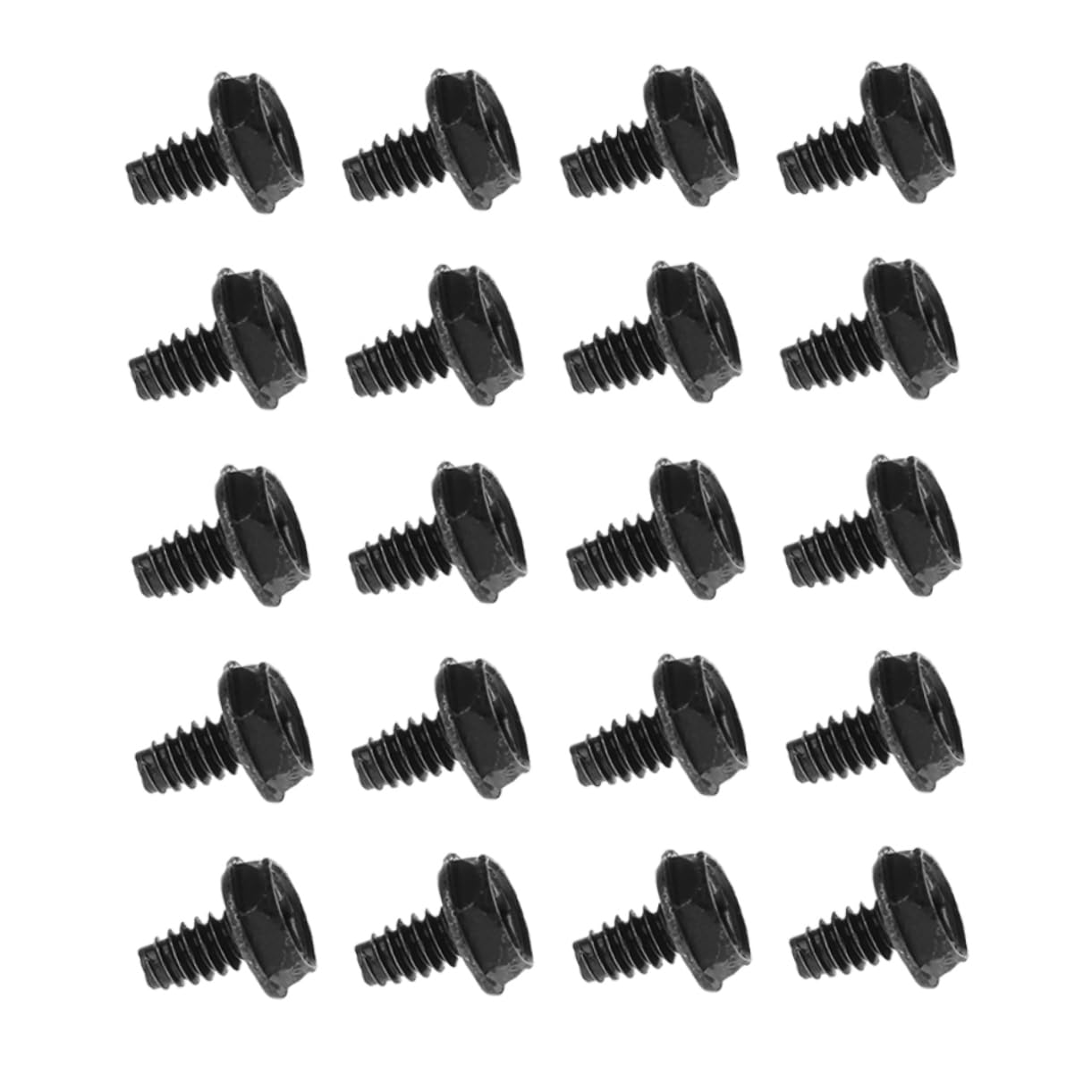 jojofuny 100pcs Metal Replacement Screws for Computer Cases Pci Screws for Power Supply Installation Lightweight and Easy to Use for Repair and Upgrade