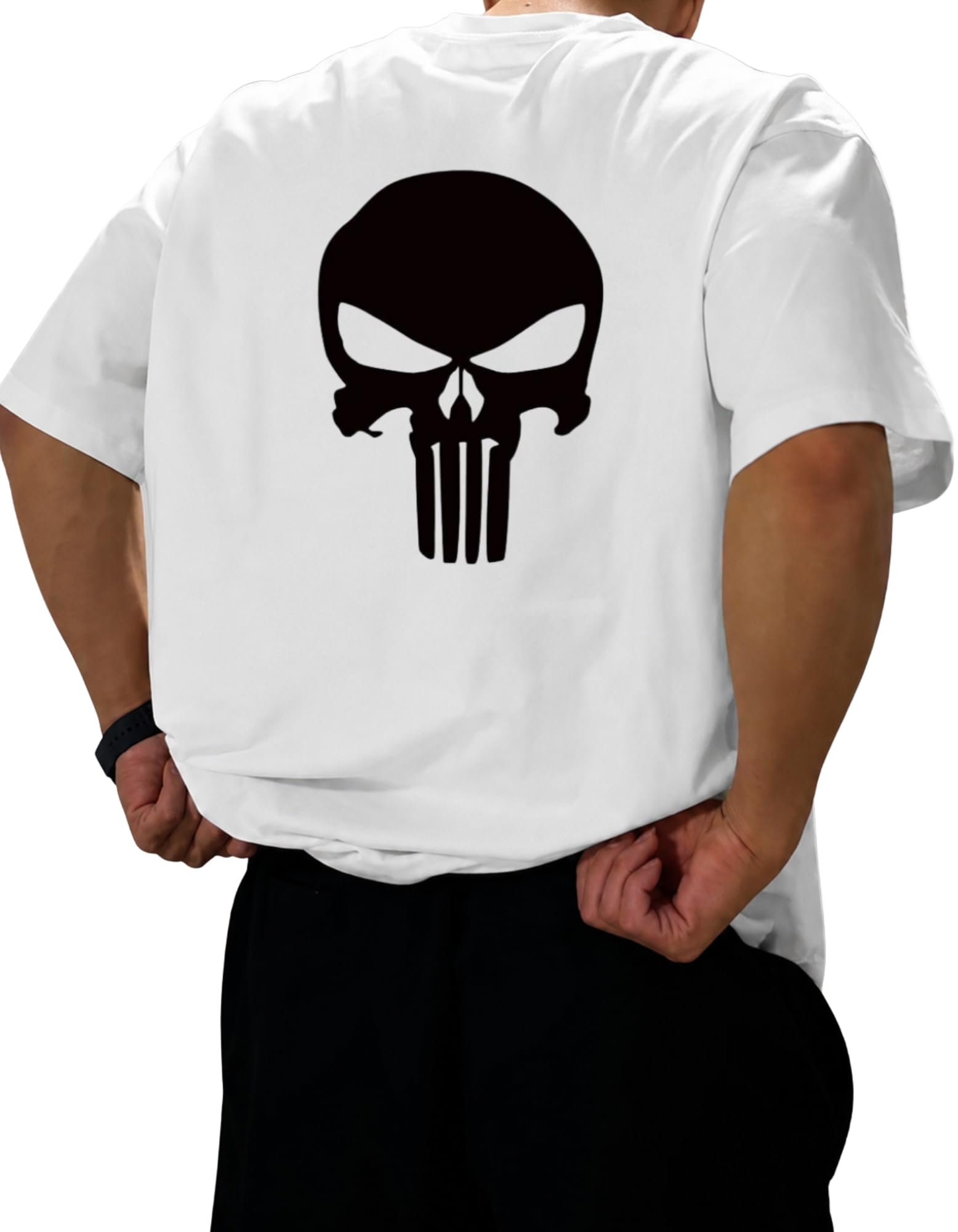 Men's Printed Oversized T-Shirt | Baggy Fit Drop Shoulder Half Sleeve Round Neck | Premium Cotton Blend Graphic Printed Casual Streetwear T-Shirt for Men-picture-25