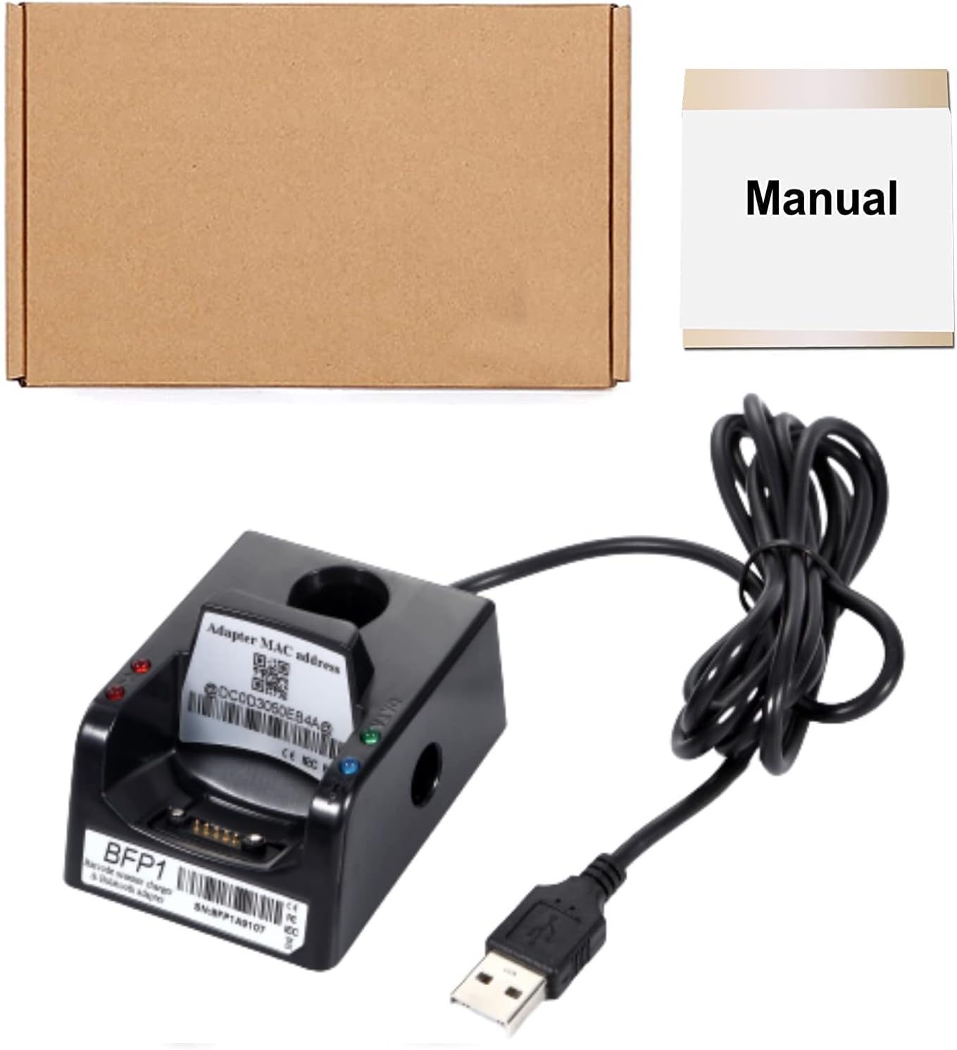 Barcode Scanner Charging Dock for 1D/2D Imager Mini Pocket Barcode Scanner